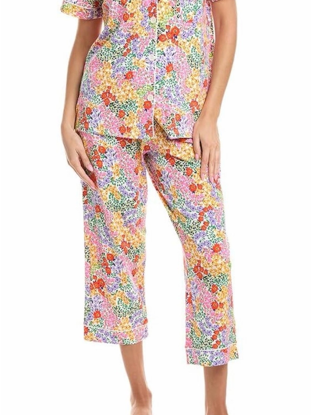 BedHead Pink Multi Floral Cropped Pajama Pants